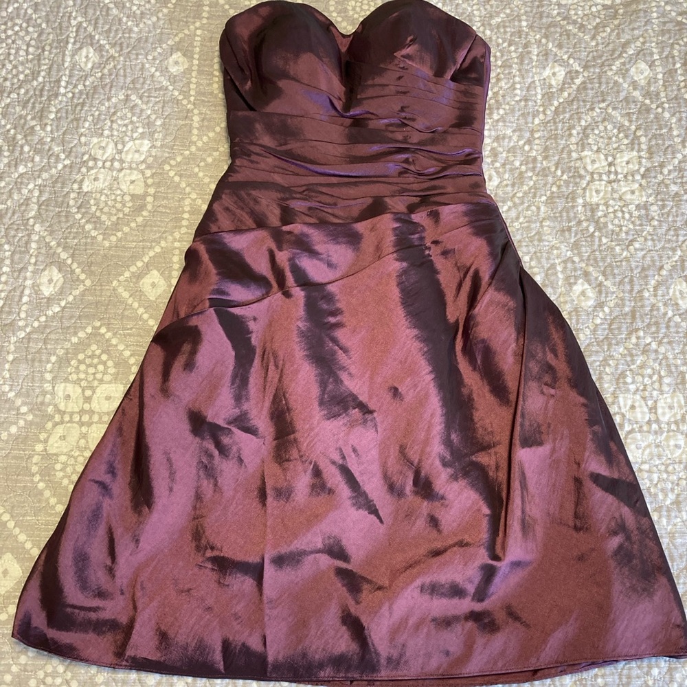 Strapless Purple Homecoming Dress 💜💜